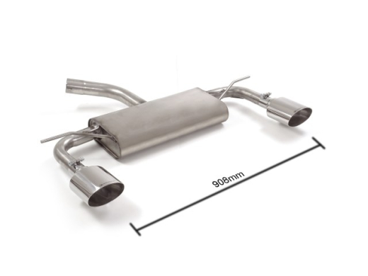 Ragazzon Duplex-Endschalldämpfer je 135x90mm oval Sport Line 