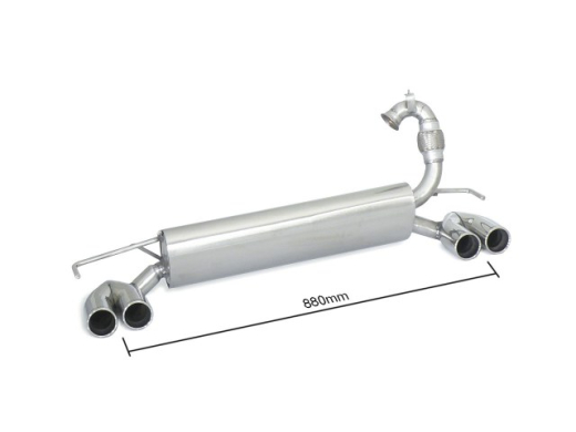 Ragazzon Duplex-Endschalldämpfer je 2x70mm rund 