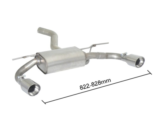 Ragazzon Duplex-Endschalldämpfer je 90mm rund 