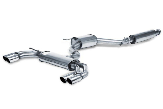 FSW Sportauspuff Komplettanlage je 2x76mm schräg