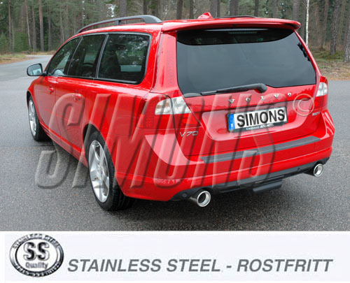 Simons Komplettanlage V70 Turbo 2WD 2*100