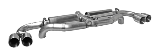 Bastuck Duplex-Endschalldämpfer je 2x85mm (mit Abgasklappe)