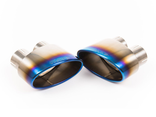 Milltek Komplettanlage je 170x107mm oval Jet Burnt Titanium