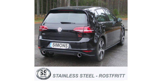 Simons Komplettanlage Golf VII GTI Turbo 2*100