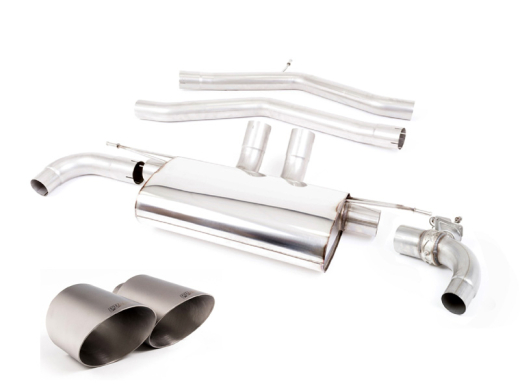 Milltek Duplex-Komplettanlage je 115mm GT Brushed Titanium