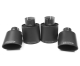 Milltek Komplettanlage je 2x118x83mm Oval Jet Black