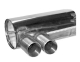 Bastuck Komplettanlage mit Endschalldämpfer 2x85mm