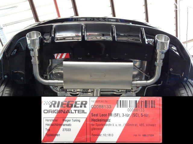 Ragazzon Duplex-Endschalldämpfer je102mm Sport Line