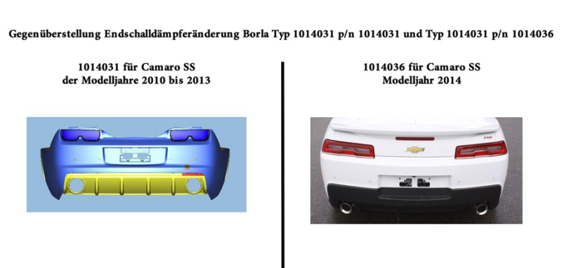 Borla Chevrolet Camaro SS Cat-Back Exhaust System S-Type