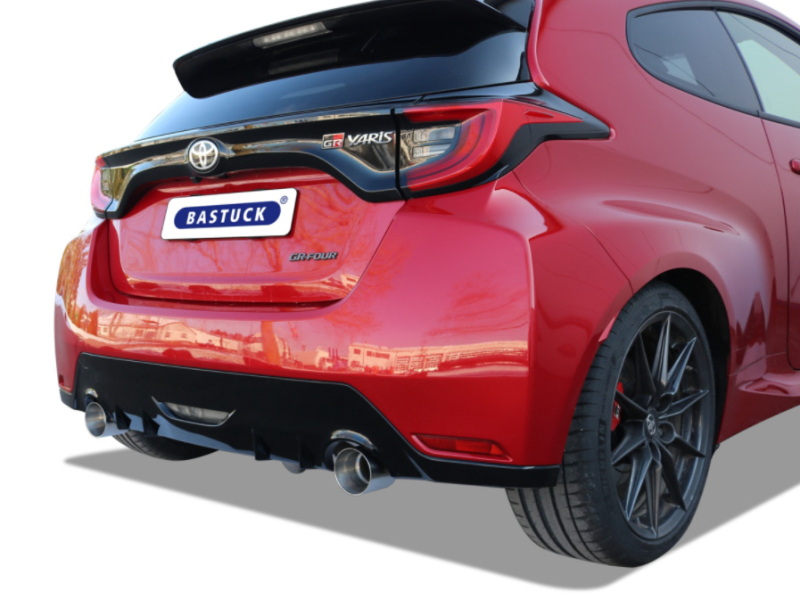 Bastuck Komplettanlage mit Duplex-Endschalldämpfer 100mm (mit Klappe)