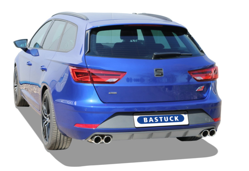 Bastuck Komplettanlage mit Duplex-Endschalldämpfer je 2x76mm