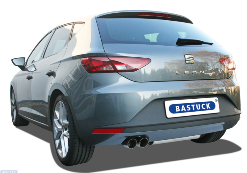 Bastuck Komplettanlage mit Endschalldämpfer 2x76mm