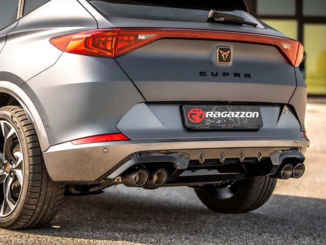 Ragazzon Duplex-Endschalldämpfer je 2x90mm rund Carbon Shot