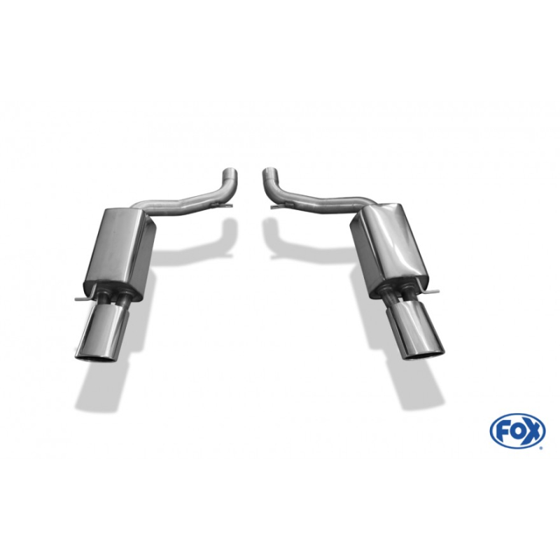 Fox Duplex-Endschalldämpfer je 1x140x90mm