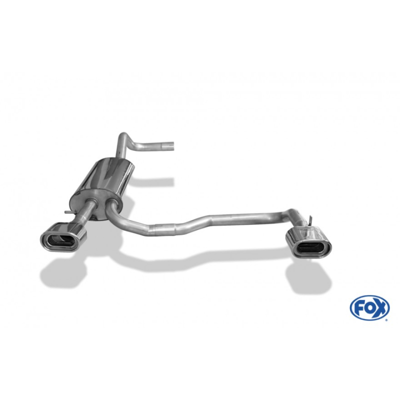 Fox Duplex-Endschalldämpfer je 1x135x80mm