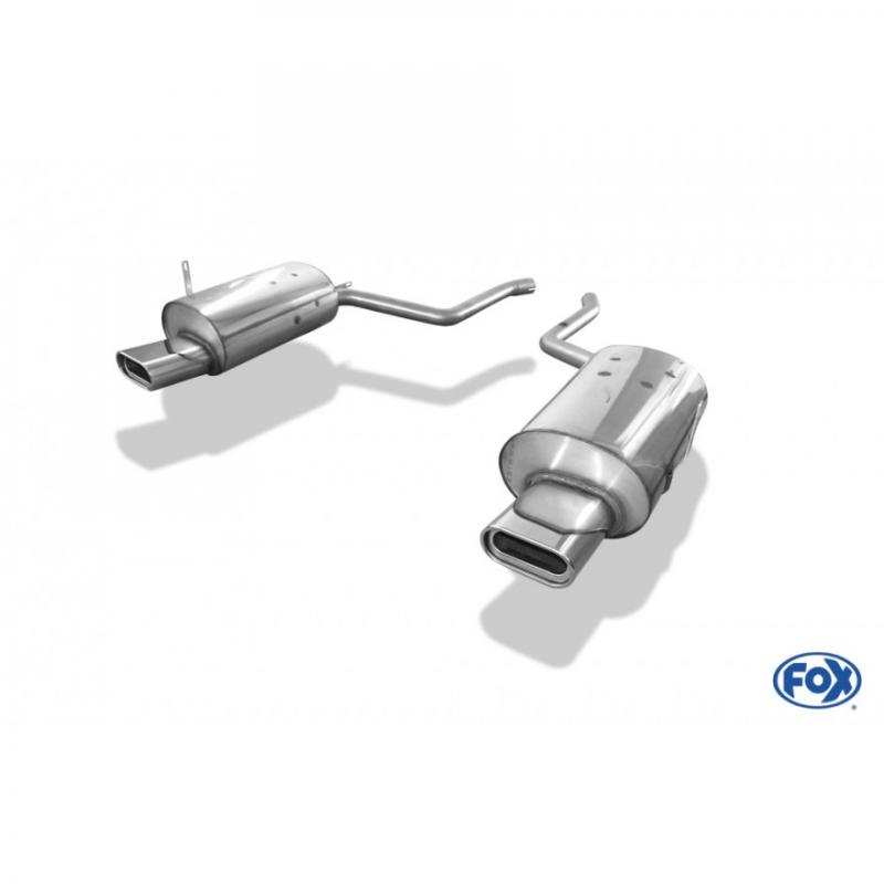Fox Duplex-Endschalldämpfer je 160x80mm oval