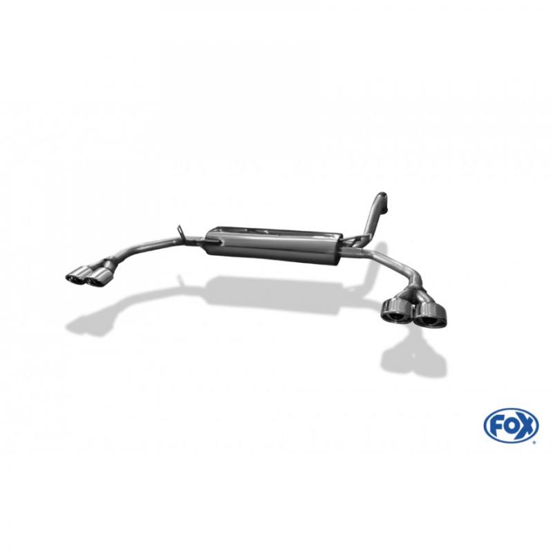 Fox Duplex-Endschalldämpfer je 2x86x54mm