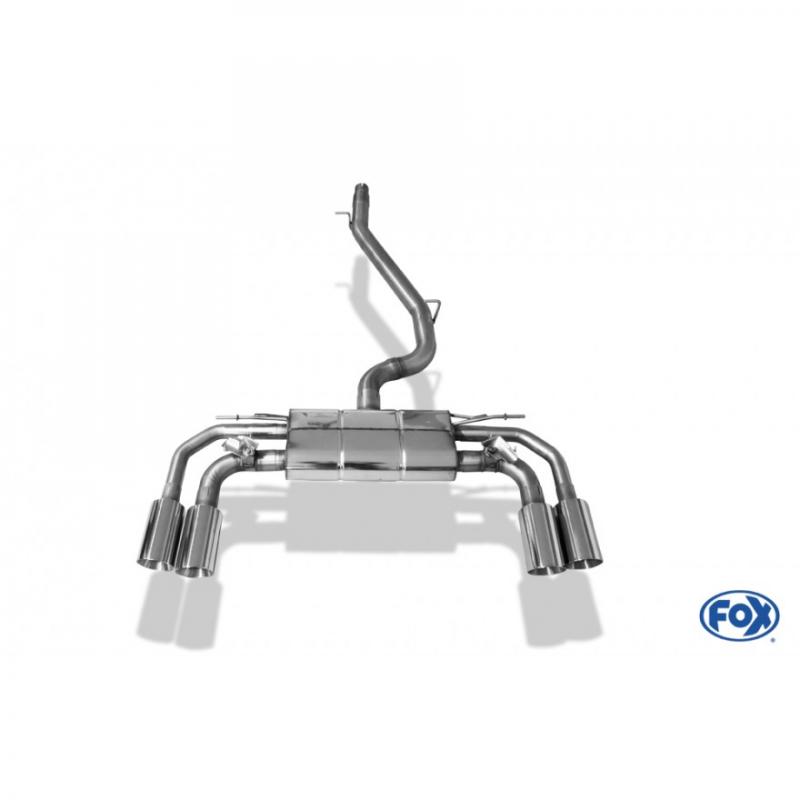 Fox Duplex-Endschalldämpfer je 2x100mm