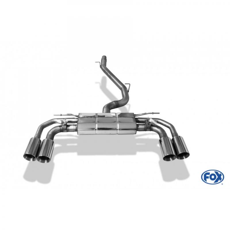 Fox Duplex-Endschalldämpfer je 2x100mm