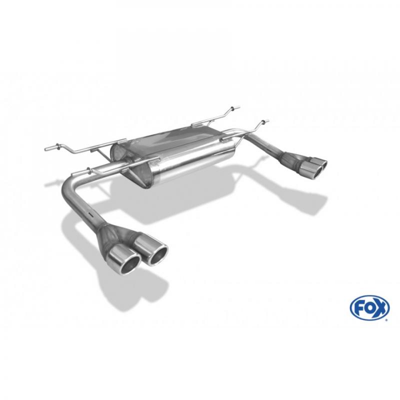 Fox Duplex-Endschalldämpfer je 2x70mm