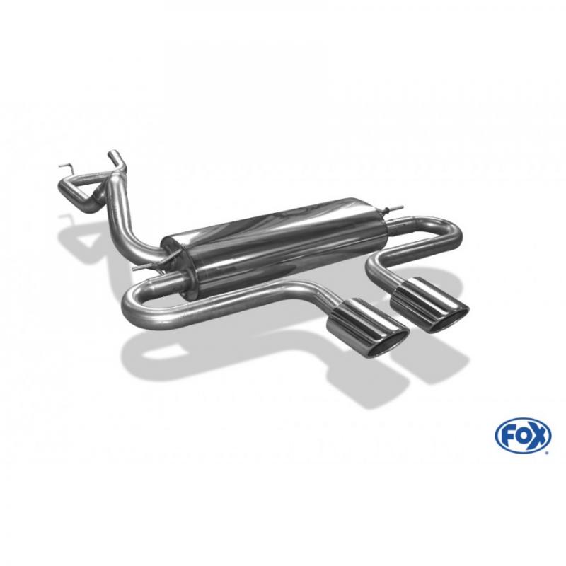 Fox Endschalldämpfer 2x115x85mm
