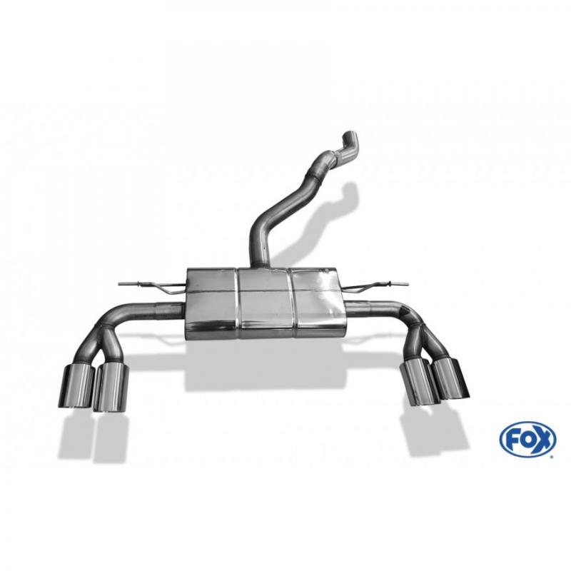 Fox Duplex-Endschalldämpfer je 2x90mm