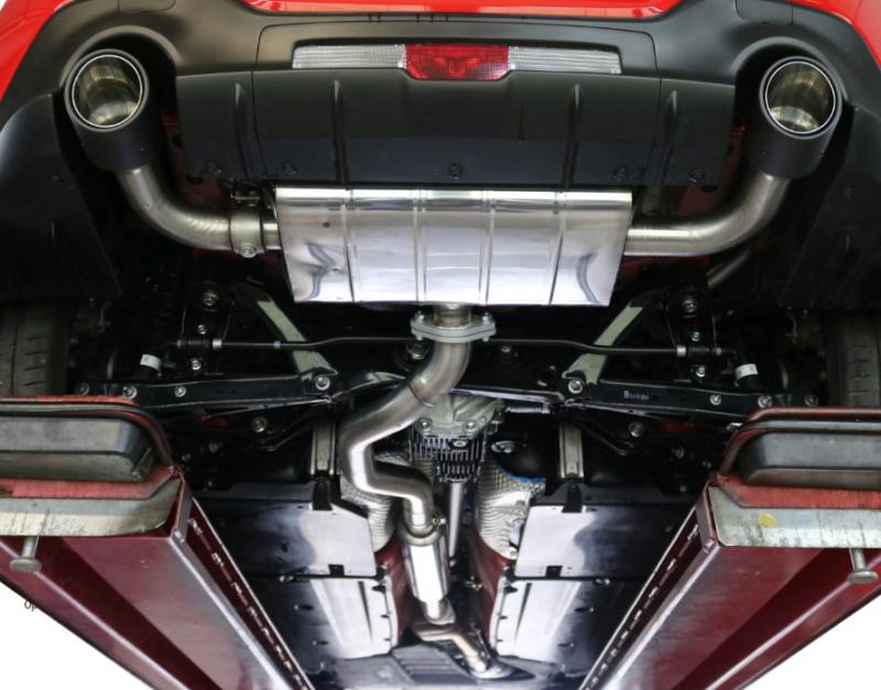 Bastuck Komplettanlage mit Duplex-Endschalldämpfer je 110mm Carbon (mit Klappe)