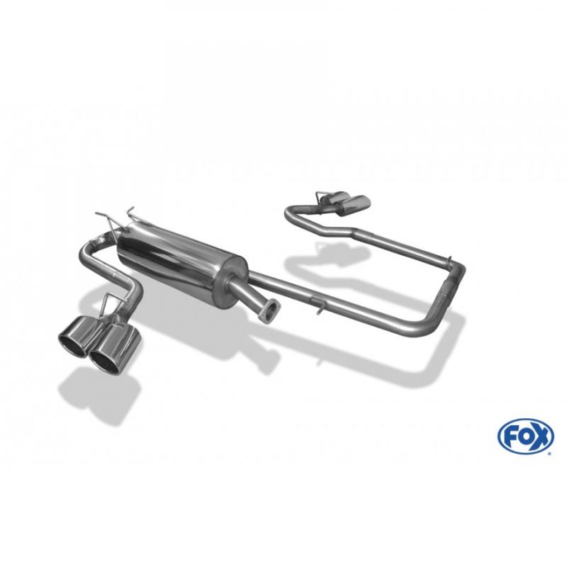 Fox Endschalldämpfer 2x115x85mm