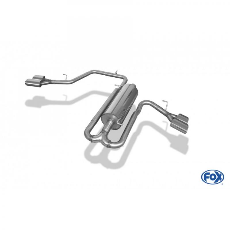 Fox Endschalldämpfer 2x115x85mm