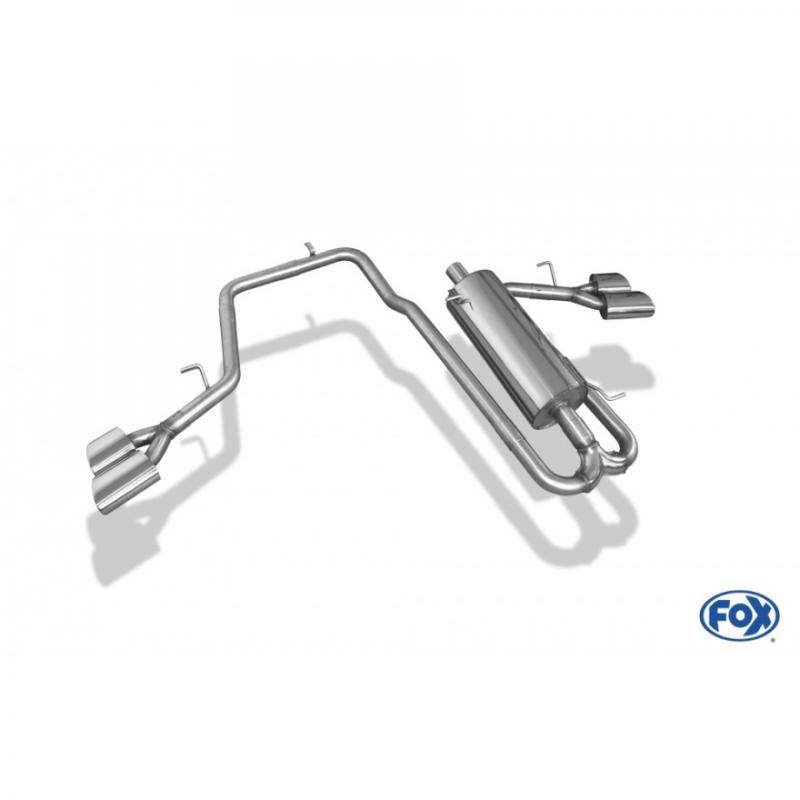 Fox Endschalldämpfer 2x115x85mm