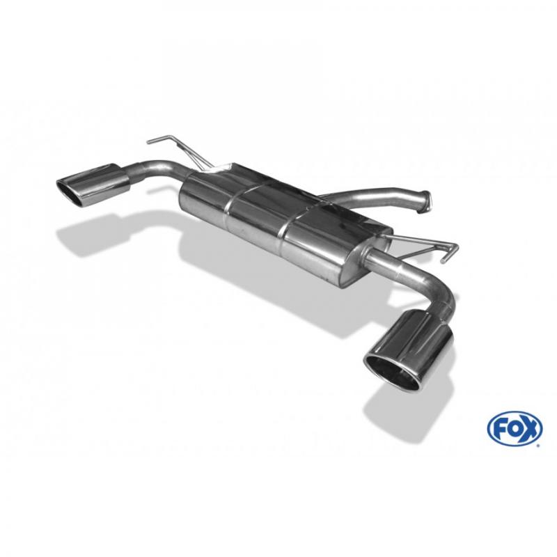 Fox Duplex-Endschalldämpfer 1x160x90mm