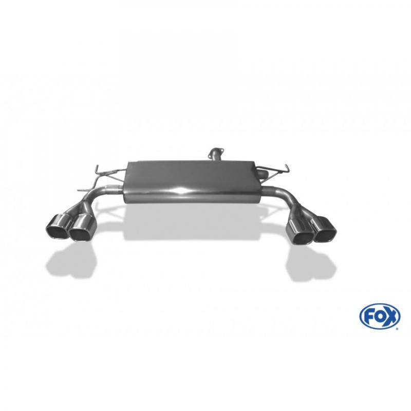 Fox Duplex-Endschalldämpfer je 2x88x79mm