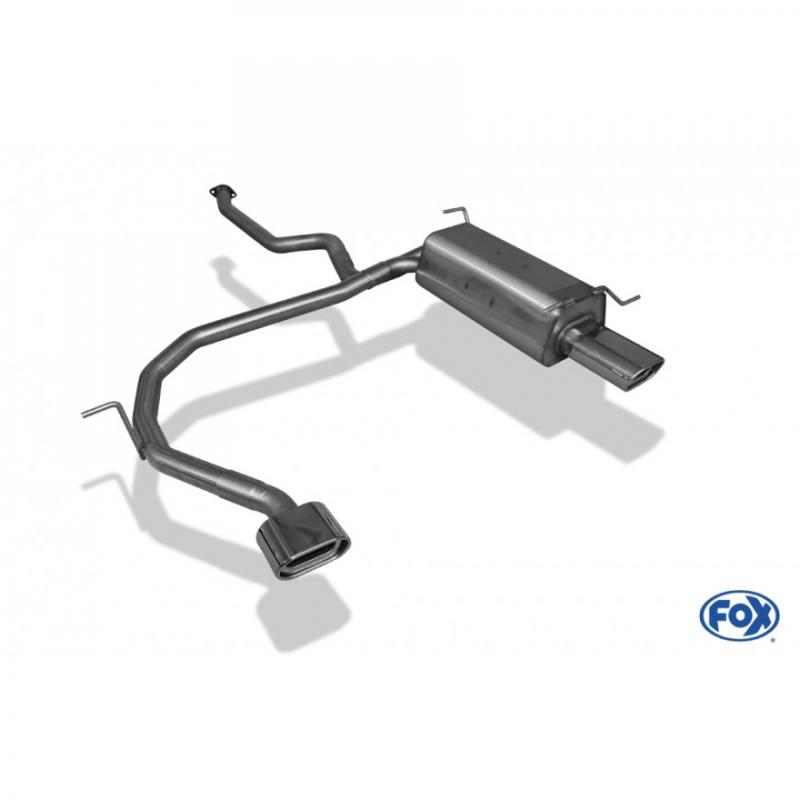 Fox Duplex-Endschalldämpfer je 1x135x80mm