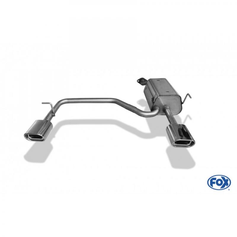 Fox Duplex-Endschalldämpfer je 1x135x80mm