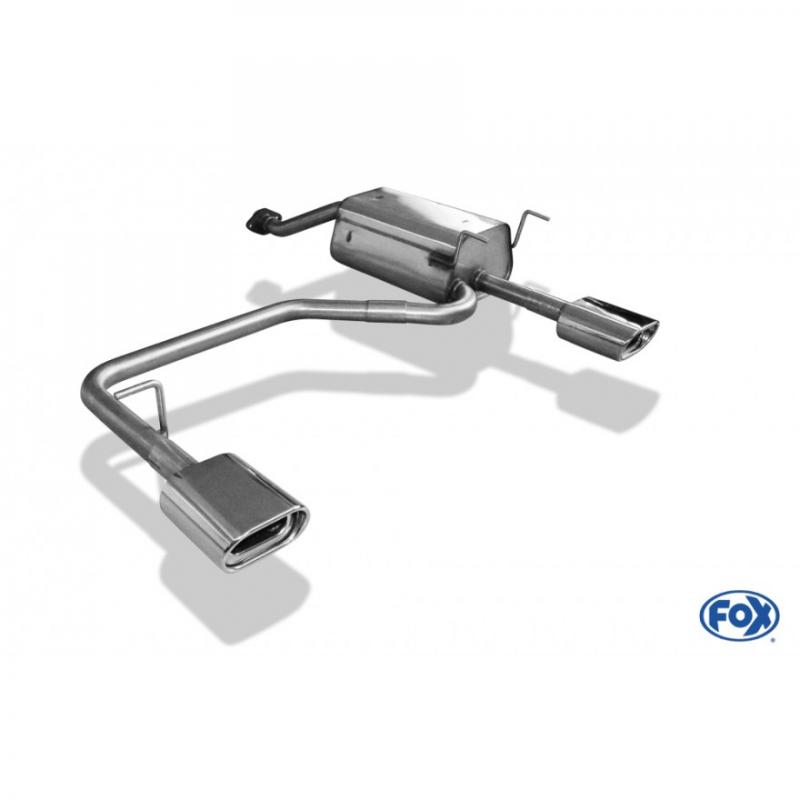 Fox Duplex-Endschalldämpfer je 1x135x80mm