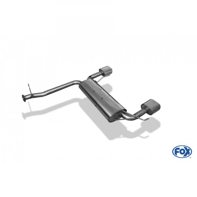 Fox Duplex-Endschalldämpfer je 1x135x80mm