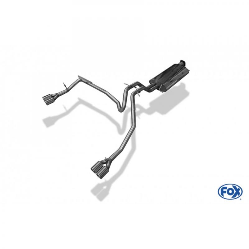 Fox Duplex-Endschalldämpfer je 2x80mm