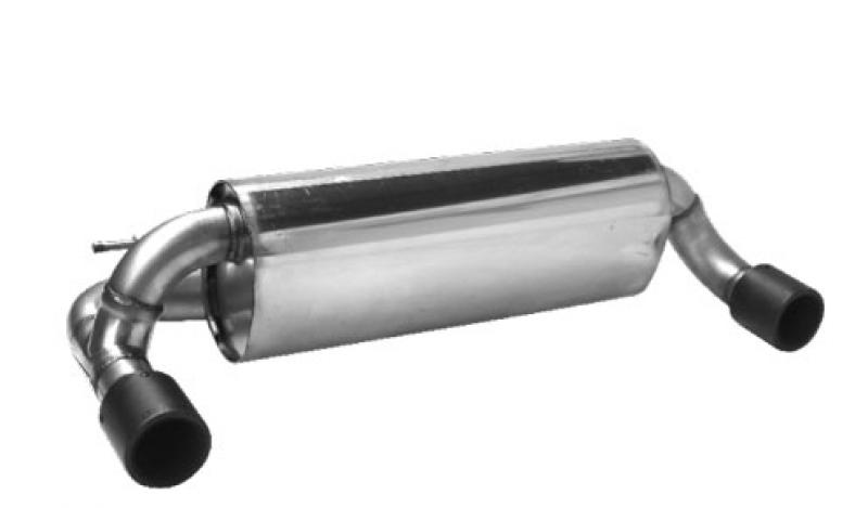 Bastuck Duplex-Endschalldämpfer je 90mm Carbon (mit Abgasklappe)