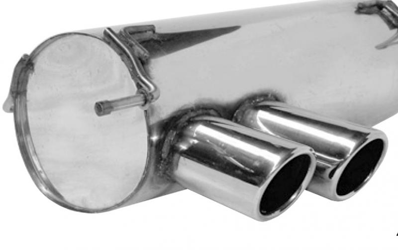 Bastuck Komplettanlage mit Duplex-Endschalldämpfer je 2x76mm