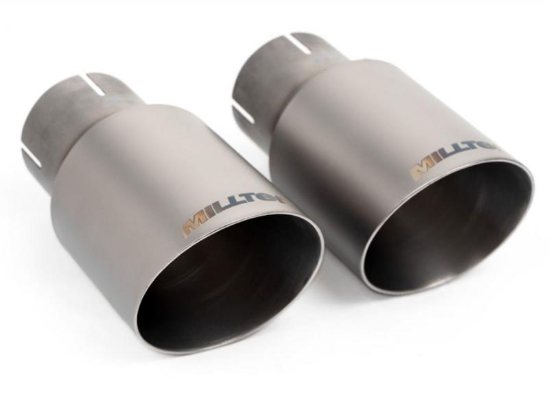 Milltek Duplex-Komplettanlage je 90mm GT Brushed Titanium