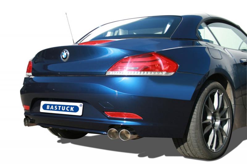 Bastuck Komplettanlage mit Duplex-Endschalldämpfer je 2x76mm Slash