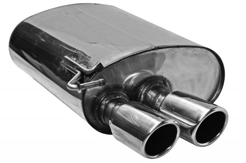 Bastuck Komplettanlage mit Duplex-Endschalldämpfer je 2x76mm mit Lippe