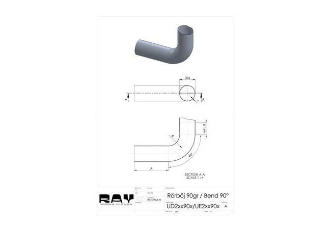 Simons Rohrbogen 89.0-90' R110 RF