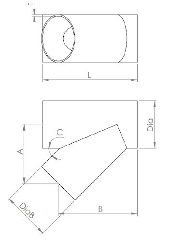 Cutout 45 63.5-63.5