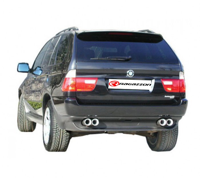 Ragazzon Duplex-Endschalldämpfer je 128x80mm oval
