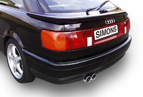 Simons Endschalldämpfer Audi S2 Quattro 2*80