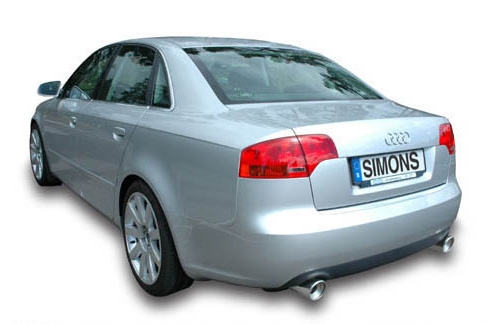 Simons Komplettanlage Audi A4 Turbo 05- 2*100