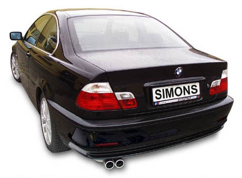 Simons Komplettanlage BMW E46 6-cyl 2*70