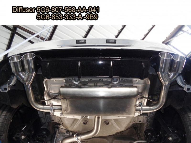 Ragazzon Duplex-Endschalldämpfer je 2x80mm Sport Line versetzt