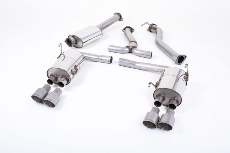 Milltek Duplex-Komplettanlage je 2x100mm GT Titanium